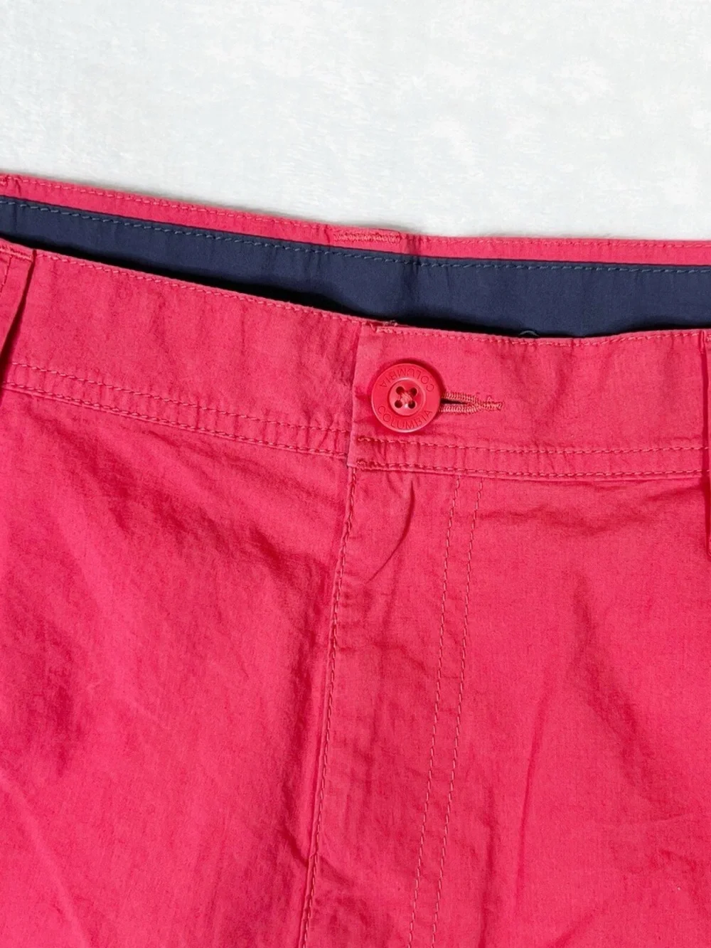 Columbia Mens Poppy Red Chino Hiking Shorts Size 38W
